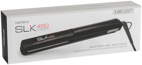 IZUTECH SLK450 Titanium Digital Flat Iron, Travel Friendly, 1.00 in, Black - Image 2