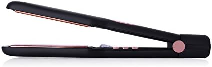 Sleek’e Hair Infrared 2" Wide Flat Iron Professional Ceramic Tourmaline-Infused Titanium Straightener (2inch, Black and Rose Gold) - Image 3
