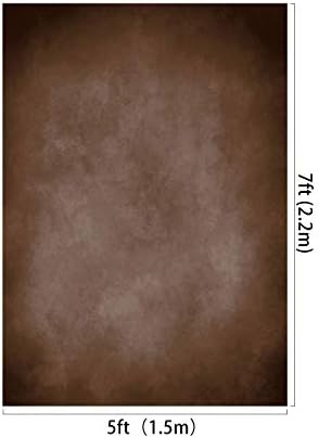 Kate 5x7ft Brown Portrait Backdrops Vintage Brown Backgrounds for Professional Photography Studio - Image 2