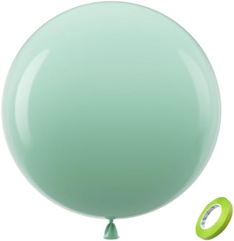 Bezente Mint Green Giant Balloons Latex Party Balloons 8 Pack 36 inch by Bezente