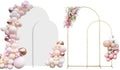 SuuWoee Wedding Arch Backdrop Stand Set of 2 With White Cover (7.2FT+6FT) by SuuWoee