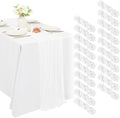 20 Pack Cheesecloth Table Runner 20 x 120 Inch, White by XLEUDTER