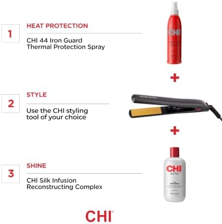 CHI Tourmaline Ceramic Series Flat Iron, Hair Straightener, 1" Iron - Image 6
