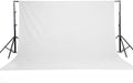 Solid Photography Backdrop Background Chromakey Muslin Portrait Background Screen for Photo Video Studio… (White, 10x7ft) by HMTFOTO