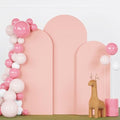 FANPROMS Wedding Arch Covers Set of 3 Dusty Rose Arch Covers Stretchy Fabric 6FT 6.6FT 7.2FT Spandex Arch Stand Cover for Arch Stand Chiara Arch Cover 2-Sided Arched Cover for Party Wedding by FANPROMS