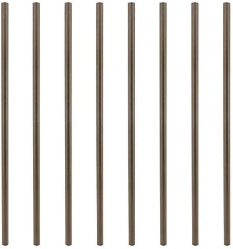 Myard 32'' Classic Hollow Round Iron Heavy-Duty Deck Balusters, Bronze by Myard