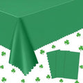 NatNarr Green Tablecloths Plastic, Scalloped Rectangle Table Cloth by NatNarr