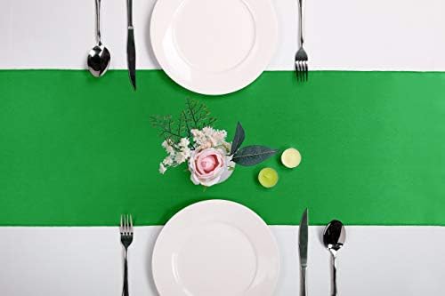 10-Pack Satin Table Runner Emerald 12 x 108 inches Long, Table Runners for Wedding, Birthday Parties, Banquets Decorations（10 Pack, 12x108 Inch, Emerald） - Image 2
