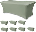Spandex Table Cloths for 6 foot Rectangle Tables-Fitted Stretch Table Cover by Enjoyidea