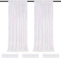 Backdrop Curtains Glitter 6 Panels Iridescent Sequin Background 2ftx8ft by QueenDream