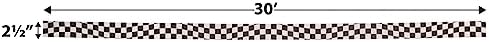 Beistle Flame Resistant Checkered Crepe Streamer, 21/2 by 30-Feet - Image 2