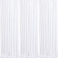 Sparkly Backdrop White Sequin Photo Backdground Curtain 3 Pack 2x8ft by QueenDream