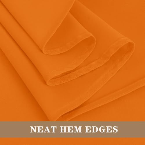Fitable 6 Pack Orange Tablecloths 90x156 Inch for 8 Foot Rectangle Tables - Image 4