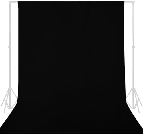 GFCC 5FTx7FT Black Backdrop Background for Photography Photoshoot by GFCC