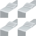 SiinvdaBZX 4 Pcs Silver Satin Table Runner 12 x 108 inches Long by SiinvdaBZX