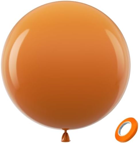 Bezente Burnt Orange Giant Balloons Latex Party Balloons 8 Pack 36 inch by Bezente