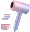 Foldable Ionic Hair Dryer with Diffuser, 800W Fast Drying Blow Dryer, 38000 RPM, Lightweight, Pink Blue, for Home & Travel (Pink Blue) by Unknown