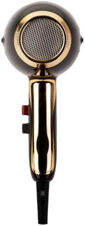 Elchim 3900 Healthy Ionic Professional Hair Dryer, 1875W Blow Dryer, Ionic & Ceramic System, 30%+ Faster Drying, Low EMF Protection, Dual Quick-Lock Concentrators, Made in Italy, Black & Gold - Image 4