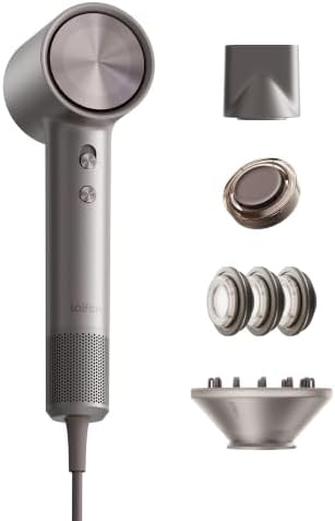 Laifen Swift 4 High-Speed Ionic Hair Dryer with Diffuser, Polished Titanium by Laifen