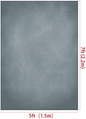 Kate 5x7ft Abstract Blue Grey Backdrop Portrait Backdrops for Vintage Photography - Image 2
