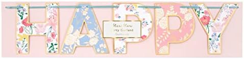 Meri Meri English Garden Birthday Banner (Pack of 1) - Image 4