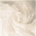25 Yard Organza Fabric 44" Wide for Wedding Event Décor - Cream by MDS