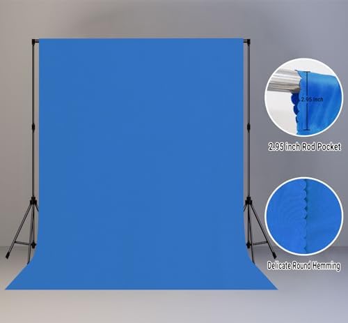 Royal Blue Photography Backdrop for Photoshoot, Fabric 8x10ft - Image 6