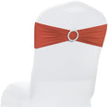 MDS Pack of 200 Spandex Chair Sashes for Wedding Party & Event – Terracotta by MDS