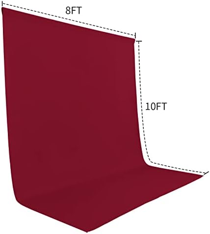 Sugargirl 8FTX10FT Red Screen Backdrop Background for Photography, Polyester Photo Backdrop for Photoshoot, Party, Video and Television (1 Panel) - Image 2