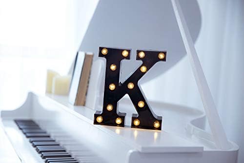 Foaky Black LED Marquee Number Lights Sign Light Up Marquee Number Lights Sign for Night Light Wedding Birthday Party Battery Powered Christmas Lamp Home Bar Decoration - Image 2