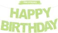 BEISHIDA Pre-Strung Light Green Happy Birthday Banner Party Sign Decoration by Beishida