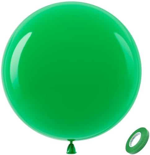 Bezente Green Giant Latex Round Balloons 36 Inch 8 Pack by Bezente