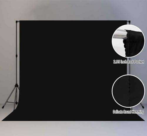 Black Photography Backdrop for Photoshoot, Fabric 10x10ft - Image 6