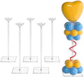 12 Pack Clear Acrylic Balloon Stand 15.75 inch Party Centerpiece Kit by HEKORE