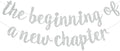 BEISHIDA Silver Pre-Strung Glitter The Beginning of A New Chapter Banner by Beishida