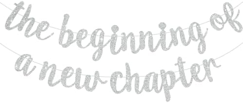BEISHIDA Silver Pre-Strung Glitter The Beginning of A New Chapter Banner by Beishida