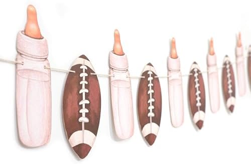 Football Baby Shower Banner,Football Party Birthday Banner - Image 3