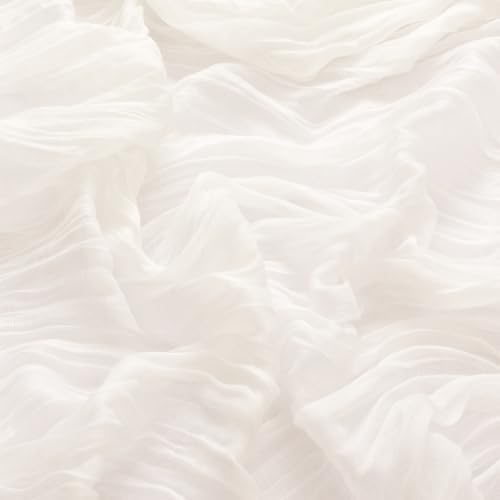 DeZerlor Ivory White Washable Cheesecloth Napkins Set of 50 for Party - Image 6