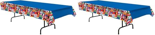Beistle International Flag Plastic Tablecover (Pack of 2) by Beistle