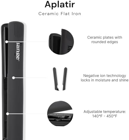 L'ANGE HAIR Aplatir 1" Flat Iron, Black - Image 2