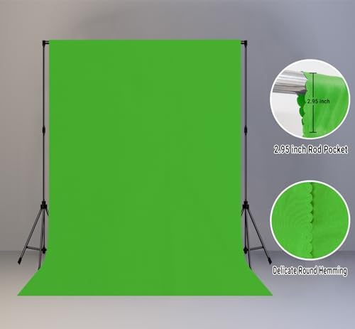 Green Screen Backdrop for Photoshoot, Fabric 5x7ft - Image 2