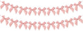 2pcs Bow Garland Banner, Ribbon Bow Party Decorations for Baby Shower Girls Bow Coquette Birthday Party Decor (Peach Pink) by Haptda