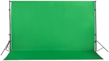 Green Screen Backdrop 10x7ft Photo Backdrop Chromakey Muslin Portrait Green Backdrop for PS Keying/Video Creation/Studio Portrait Shoots by HMTFOTO