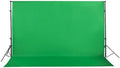 Green Screen Backdrop 10x7ft Photo Backdrop Chromakey Muslin Portrait Green Backdrop for PS Keying/Video Creation/Studio Portrait Shoots by HMTFOTO