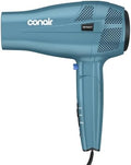 Conair Travel Hair Dryer, Dual Voltage, Folding Handle, 1875W, Blue by conair