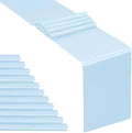 SiinvdaBZX 12 Pcs Light Blue Satin Table Runner 12 x 108 inches Long by SiinvdaBZX