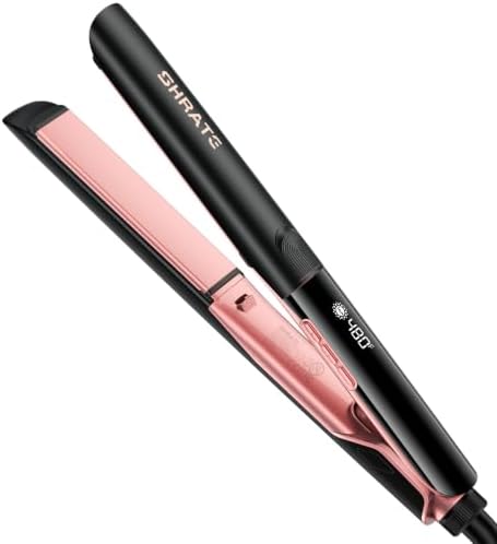 SHRATE Flat Iron Hair Straightener | 2 in 1 Flat Iron and Curler | 1.2 Inch by SHRATE