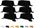 Fitable 6 Pack Black Tablecloths for Rectangle Tables, 90 x 132 Inch by Fitable