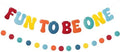 Kriyokiaa Fun To Be One 1st Birthday Felt Banner Set, Boy Girl by Kriyokiaa
