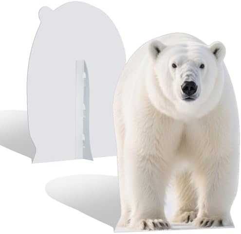 Polar Bear 2FT Life Size Cardboard Cutout, 1 PC - Image 3